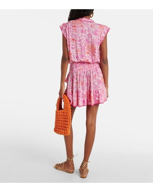 Poupette Pink Printed Minidress
