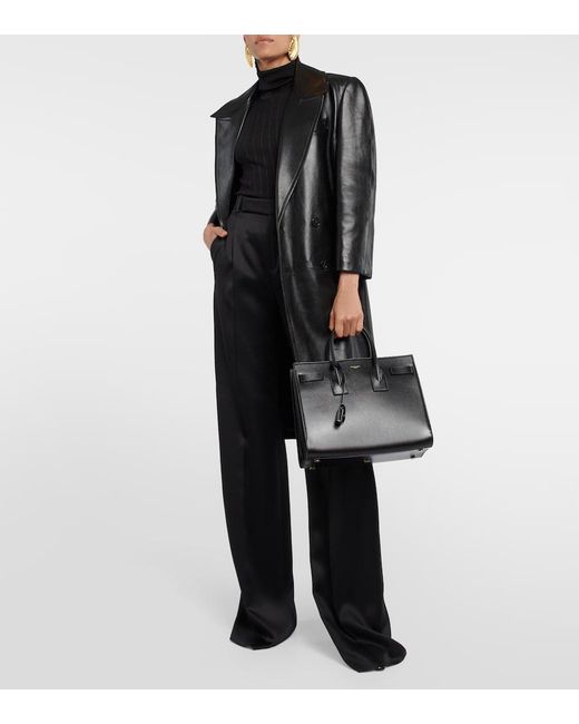 Sac De Jour Small En Cuir Saint Laurent en coloris Black