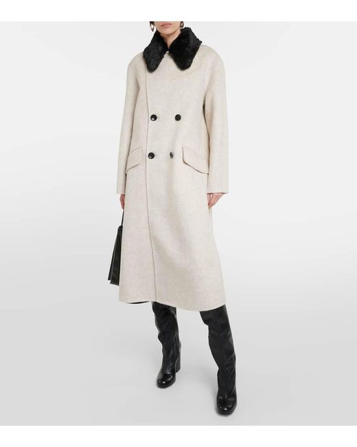 Proenza Schouler Natural White Label Emma Wool-blend Coat