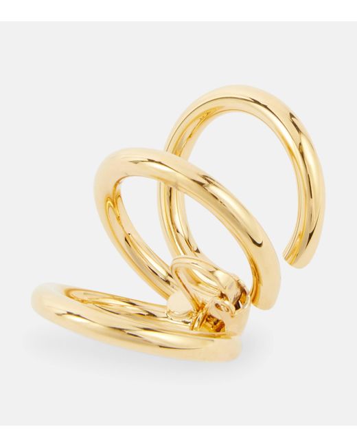 Alaïa Metallic Hooped Ear Cuff