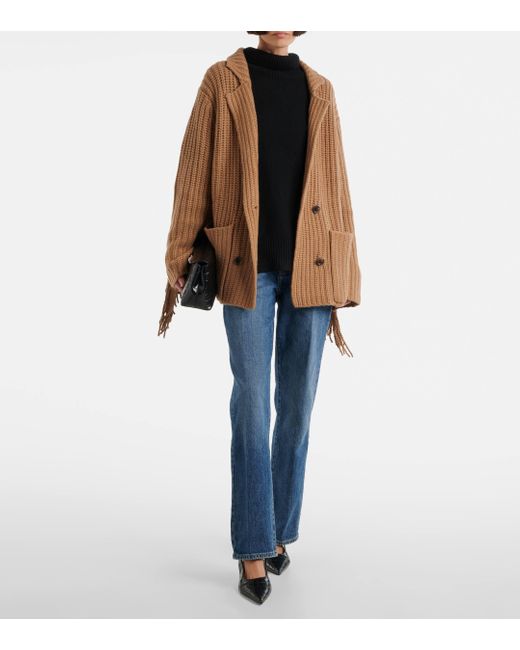 Lisa Yang Brown Elysse Cashmere Cardigan