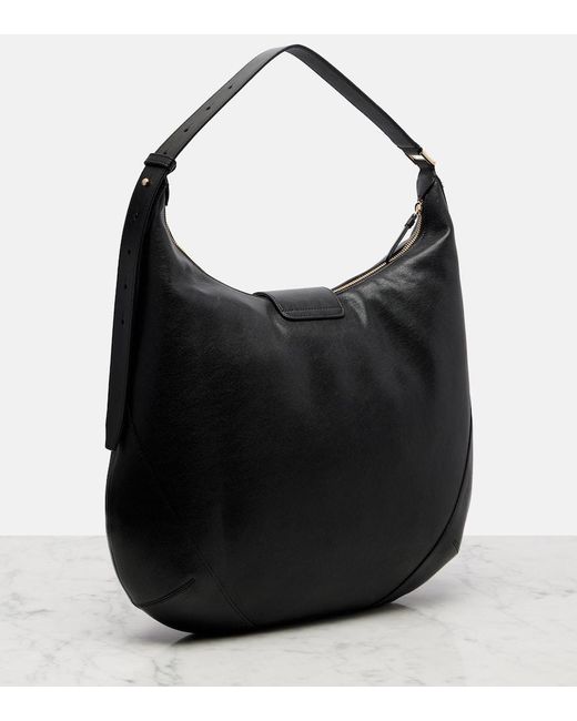 Jimmy Choo Black Bar Medium Leather Tote Bag