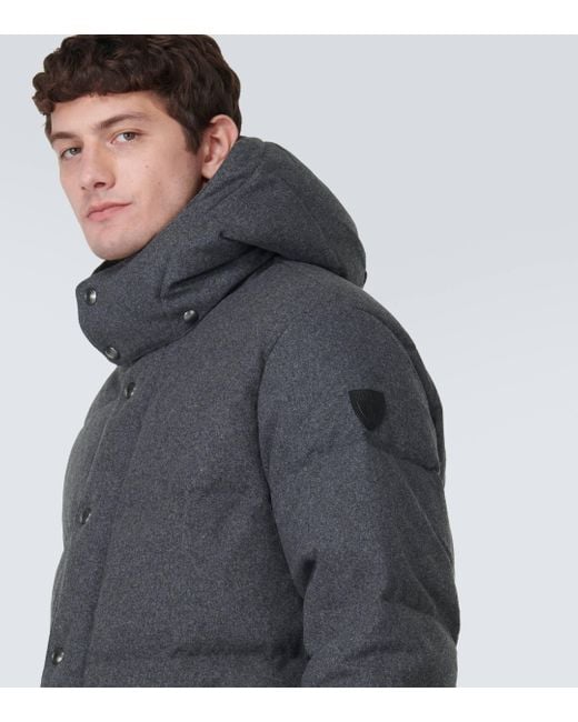 Polo Ralph Lauren Gray Wool-blend Down Coat for men