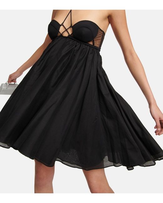 Nensi Dojaka Black Cutout Minidress