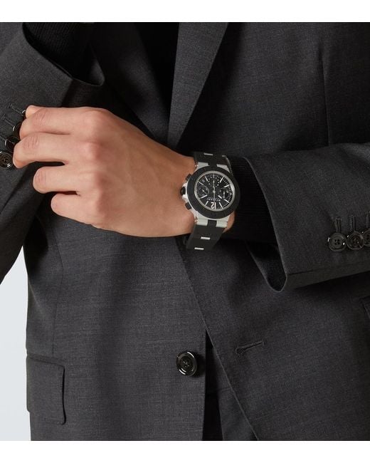 BVLGARI Metallic Aluminium 41Mm Watch for men
