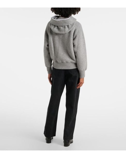 Canada Goose Gray Wool-Blend Bomber Jacket