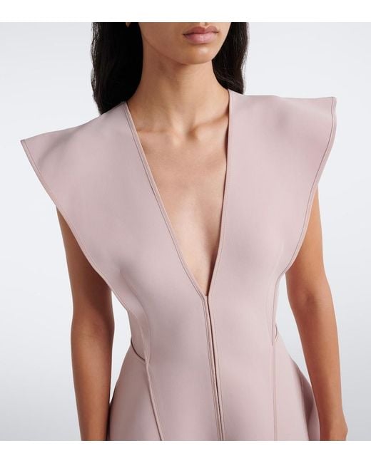 Maticevski Pink Merit Paneled Maxi Dress