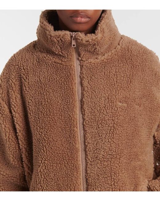 The Upside Brown Jacke Hudson Aus Faux Shearling