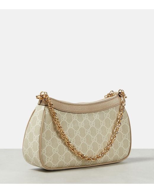 Gucci Natural Ophidia Small GG Canvas Shoulder Bag