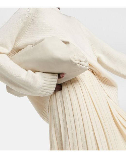 Loro Piana White Parksville Cashmere Sweater