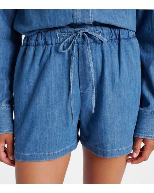 Gucci Blue Horsebit Denim Shorts