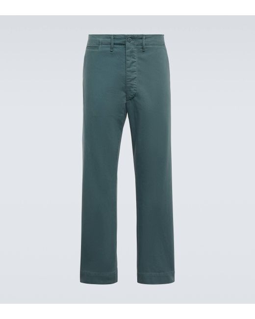 RRL Green Cotton Chinos for men