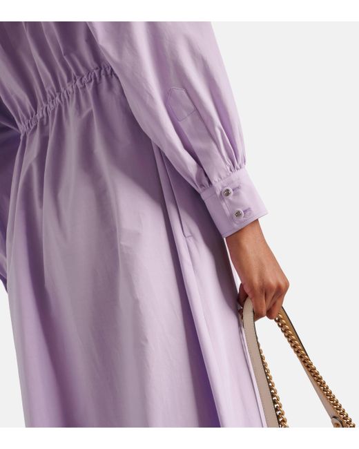 Robe chemise en coton Gucci en coloris Purple