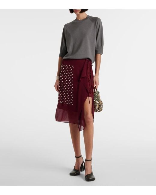 Dries Van Noten Gray Wool Top
