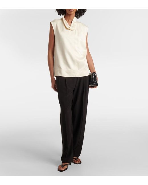Totême  White Satin Top