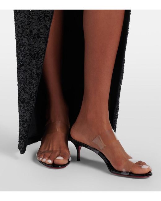 Christian Louboutin White Just Nothing 55 Pvc Sandals