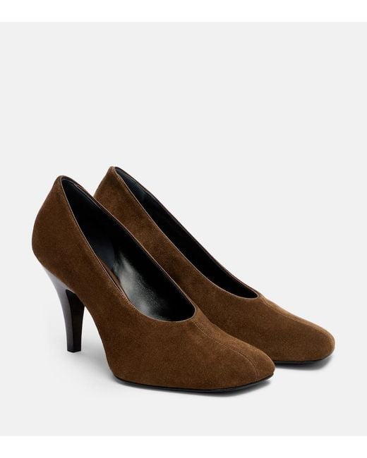 Phoebe Philo Brown Suede Pumps