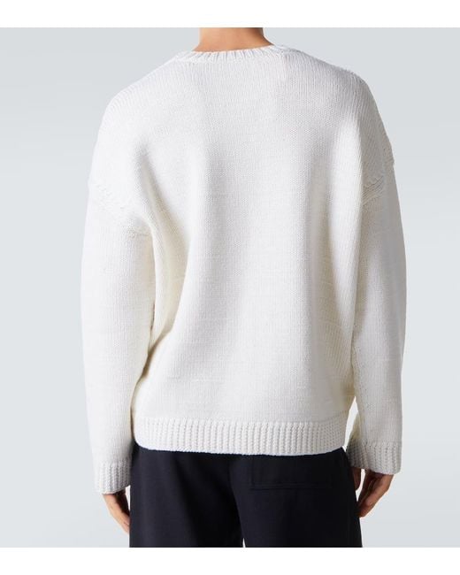 Loewe White X Louis Wain Embroidered Wool Sweater for men