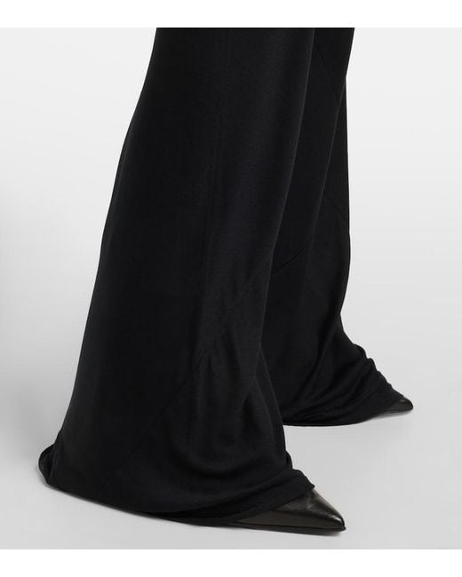 Rick Owens Blue Lilies Wide-Leg Pants