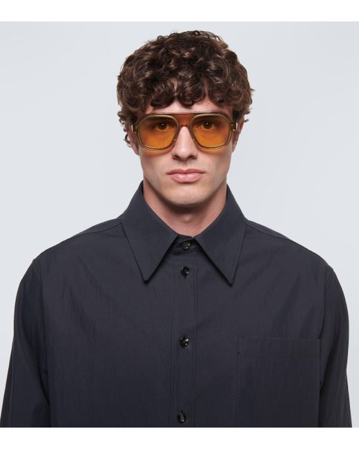 Bottega Veneta Natural Aviator Sunglasses for men