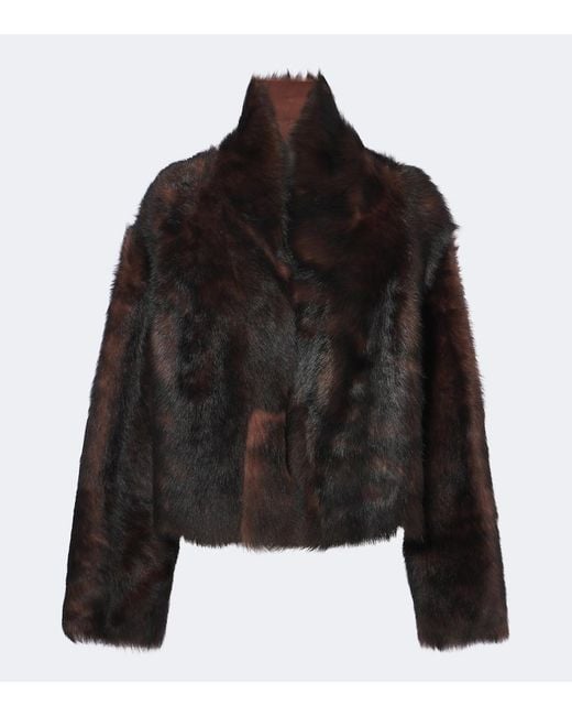 Arma Black Mooney Reversible Shearling Jacket