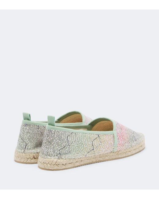 Missoni White Zigzag Sequined Espadrilles