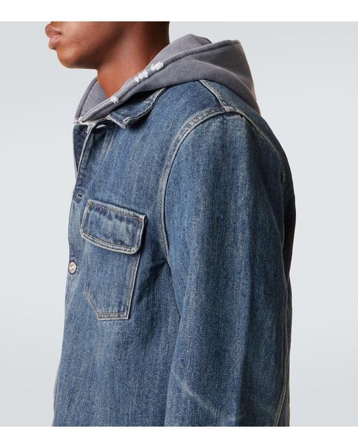 Our Legacy Blue Cut Rebirth Denim Jacket for men