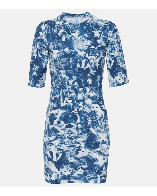 Stella McCartney Blue Printed Minidress