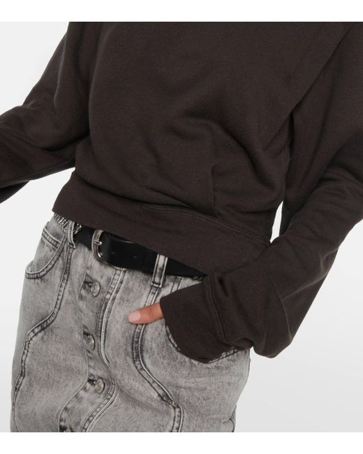 Sweat-shirt Masson en coton melange Isabel Marant en coloris Black
