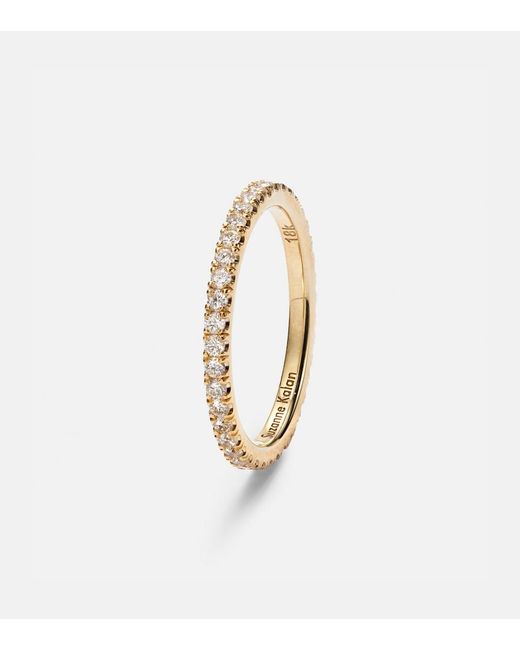 Suzanne Kalan White Midi 18Kt Tech Ring Jackets With Diamonds