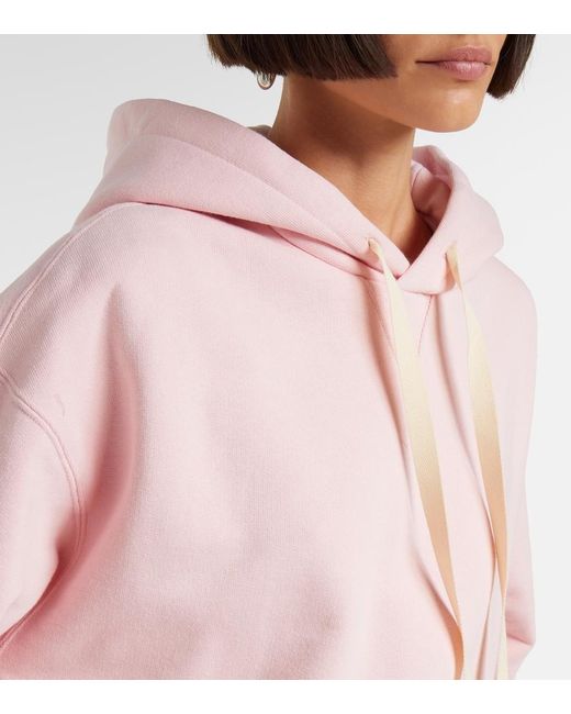 Jil Sander Pink Cotton Jersey Hoodie