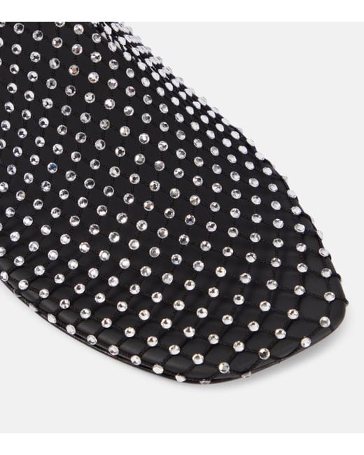 Chaussures plates Minette a cristaux Christopher Esber en coloris Black