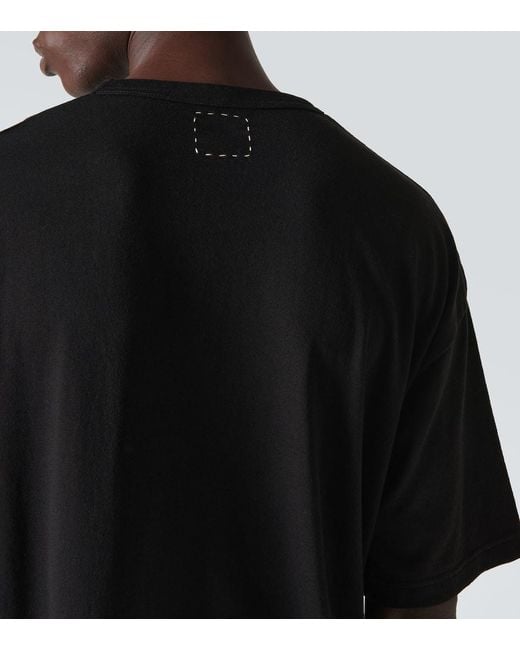 T-shirt Jumbo in cotone e seta di Visvim in Black da Uomo