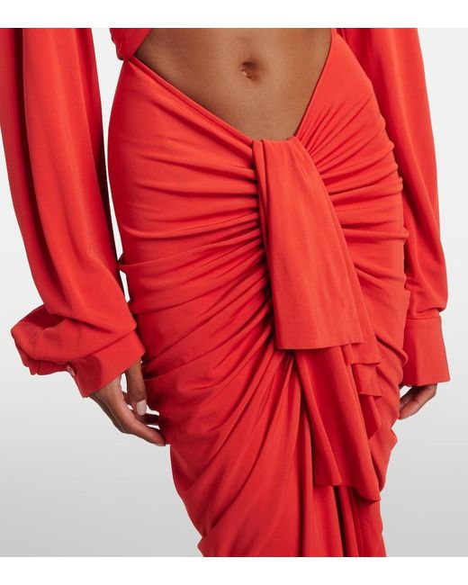 Christopher Esber Vivenda Cutout Gathered Gown