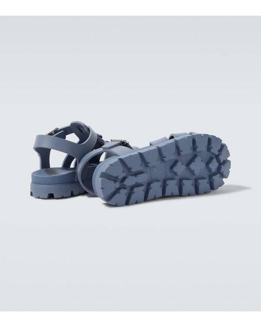 Prada Blue Fisherman Sandals for men