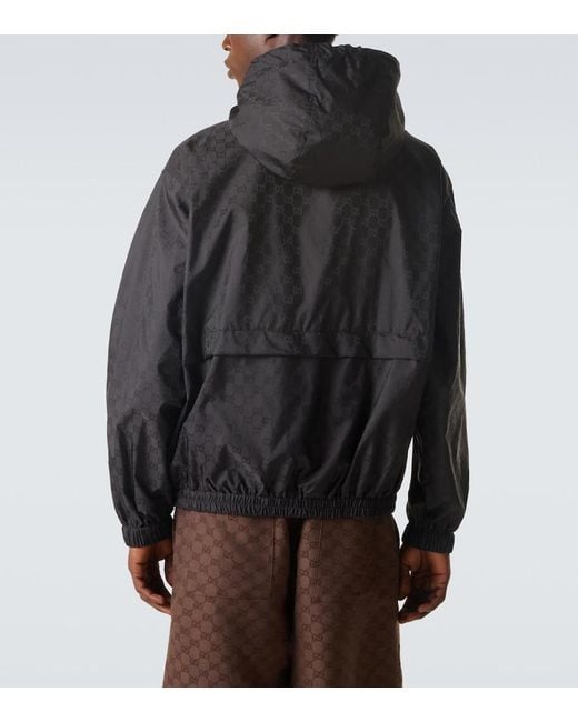 Gucci Black Gg Jacquard Jacket for men