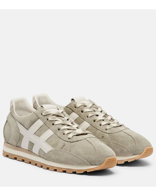 Hogan White 86Er Suede Sneakers