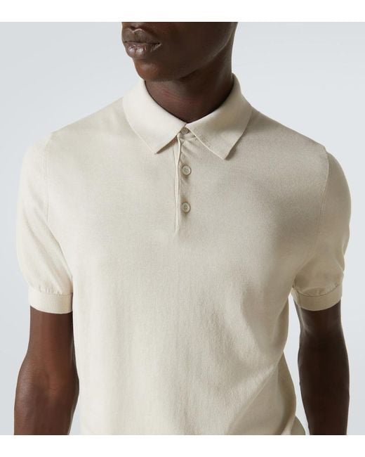 Fedeli Natural Cotton Polo Shirt for men