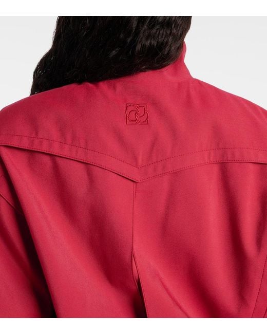Chaqueta Con Cinturon Magda Butrym de color Red