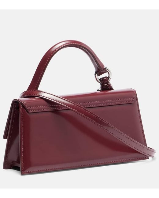 Jacquemus Purple Chiquito Long Leather Tote Bag