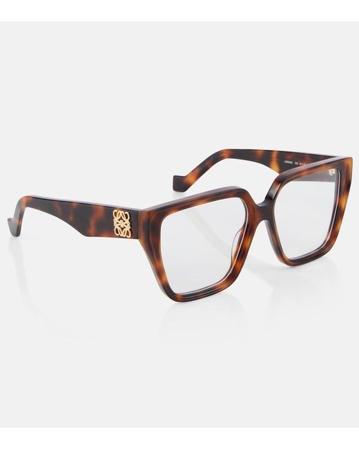 Loewe Brown Anagram Square Glasses