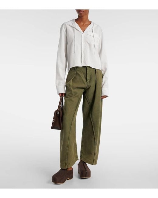 J.W. Anderson Brown Suede Platform Mules