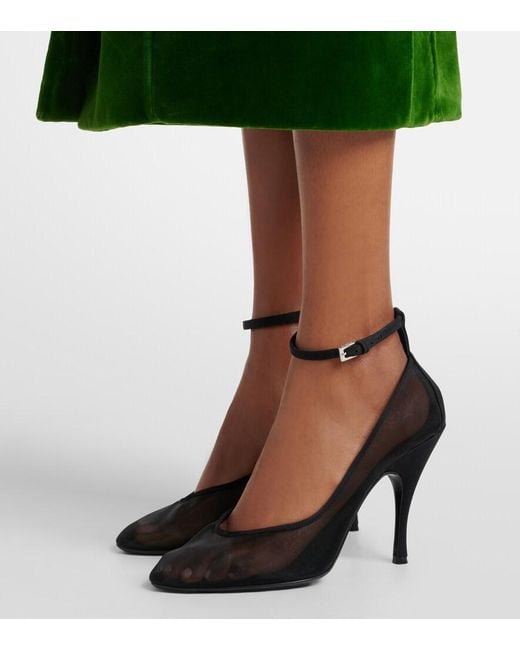 Alaïa Black Mesh Pumps
