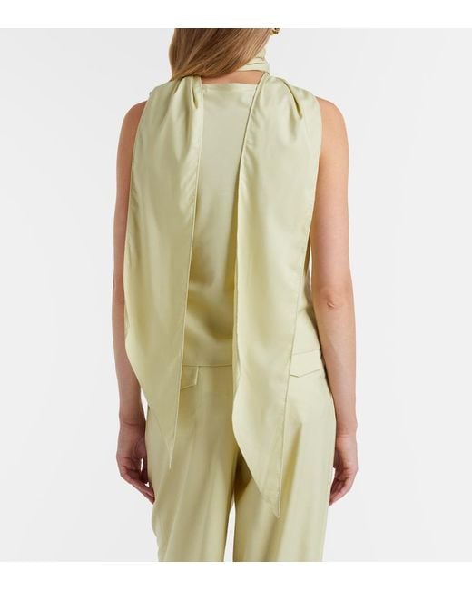 Top Olena Con Sciarpa di AYA MUSE in Yellow