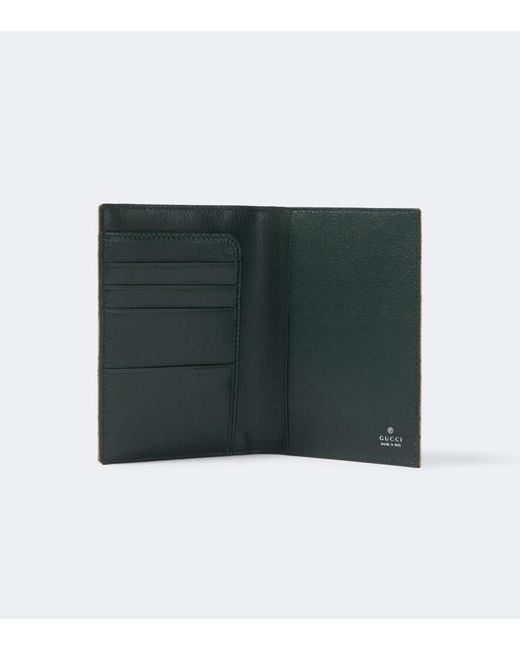 Gucci Natural Essence Classic Gg Canvas Passport Holder for men