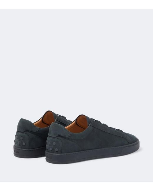 Tod's Blue Leather Sneakers for men
