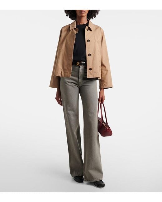 Max Mara Black Cotton, Silk, And Cashmere Top