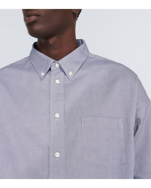 Camisa oxford de algodon Visvim de hombre de color Blue
