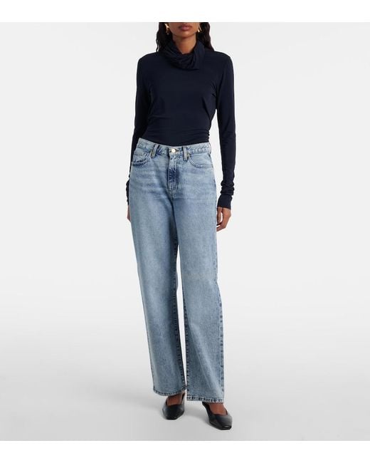 TOVE Blue Sofie Wide-Leg Jeans
