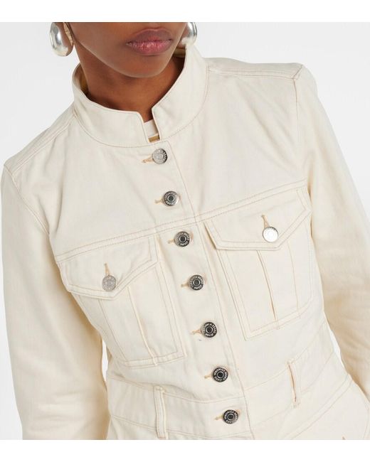 Veronica Beard Natural Tika Denim Jacket